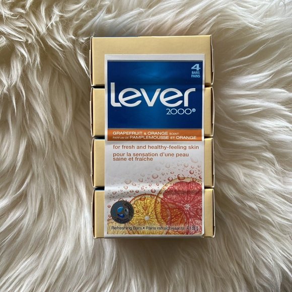 4 Pack Lever 2000 Citrus Fresh Bar Soap Sealed Vintage Discontinued scent - Picture 3 of 5